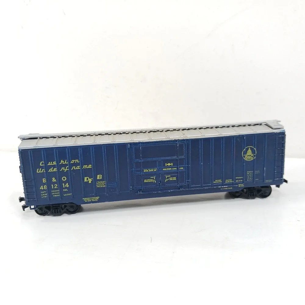 Athearn 1337 HO Scale B&O 50 Ft OB Box Car Blue Baltimore & Ohio Vintage Train